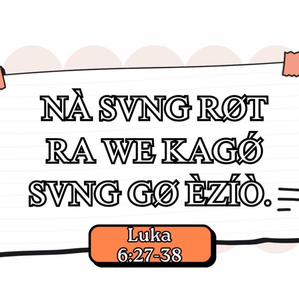 Nà svng røt ra we kagǿ svng gø èzíò.