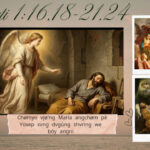 Chømyo vjø’ng Maria angchøm pè Yosep svng dvgùng shvring we bóy