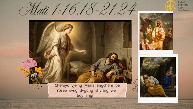 Chømyo vjø’ng Maria angchøm pè Yosep svng dvgùng shvring we bóy