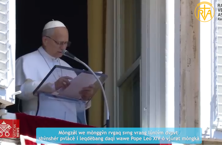 Mòngzø̀l we mònggv̀n rvgaq svng vrang lúnlv́m dvpvt shv̀nshér pvlàcè í leqdèbang daqì wawe Pope Leo XIV ò vjúrøt mòngkà