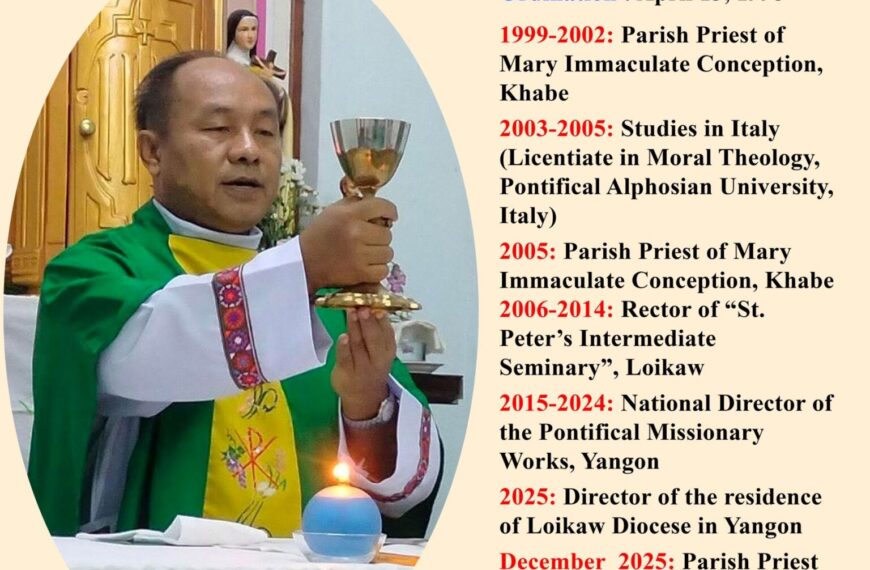 (Coadjutor Bishop of the Diocese of Taungngu) mvsat bǿà we