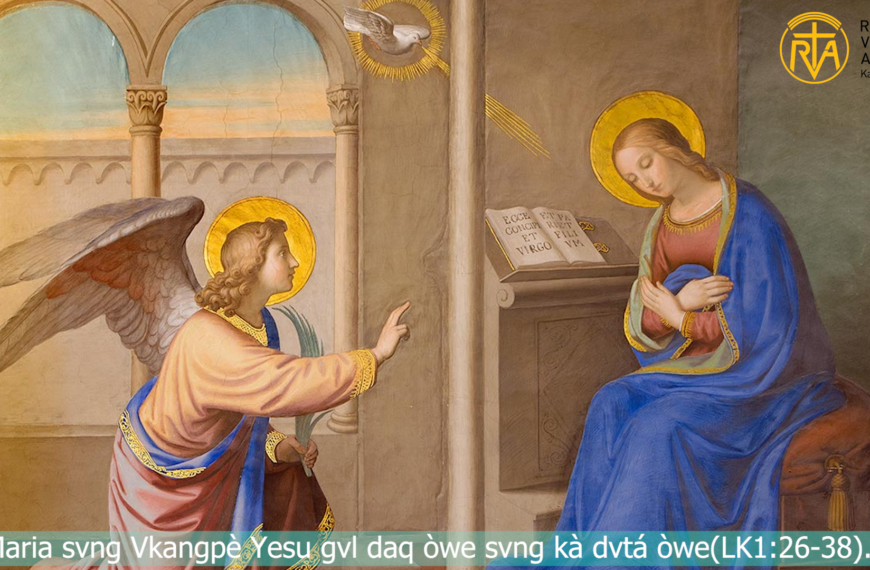 Maria svng Vkangpè Yesu gvl daq òwe svng kà dvtá òwe