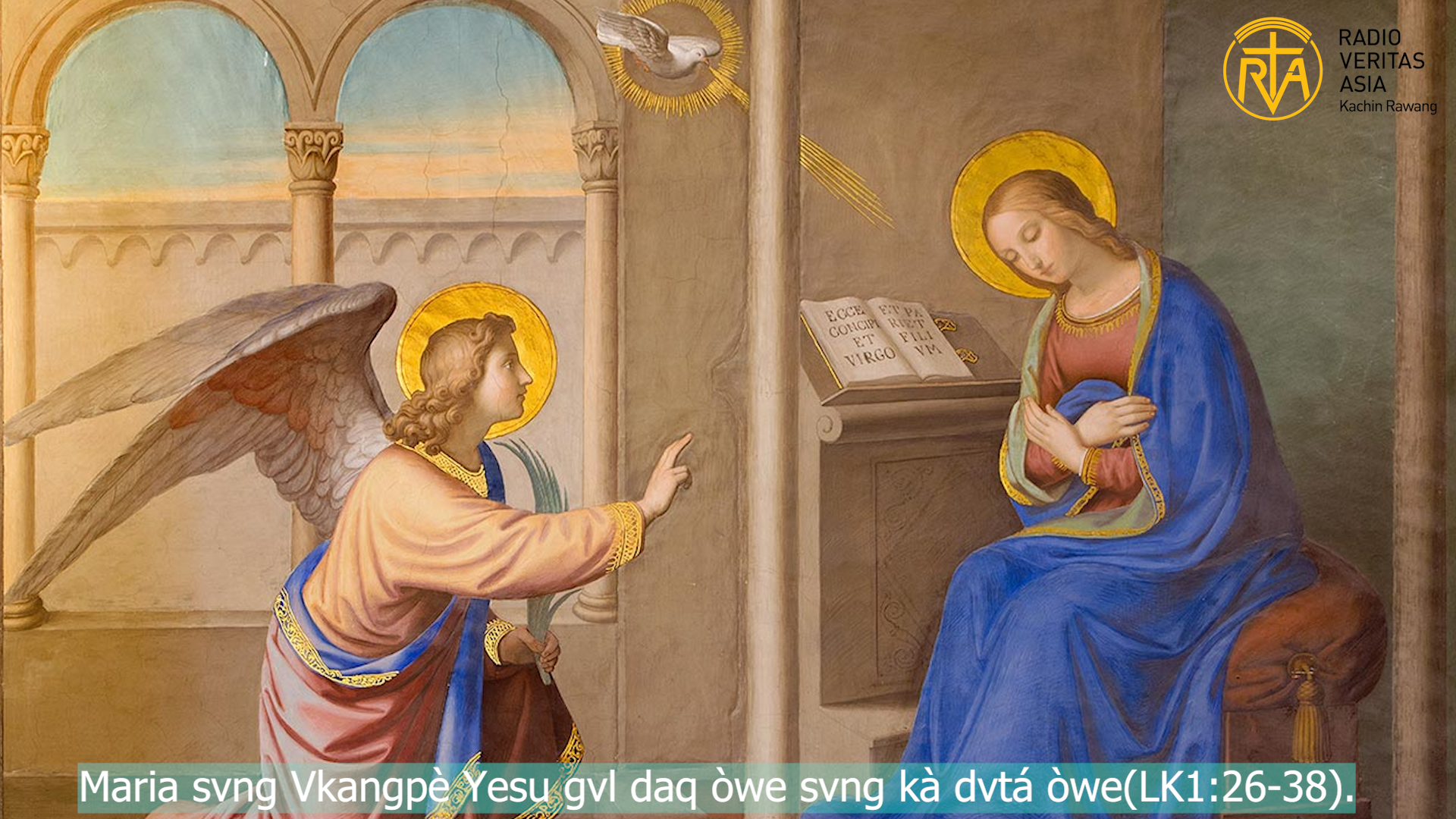 Maria svng Vkangpè Yesu gvl daq òwe svng kà dvtá òwe